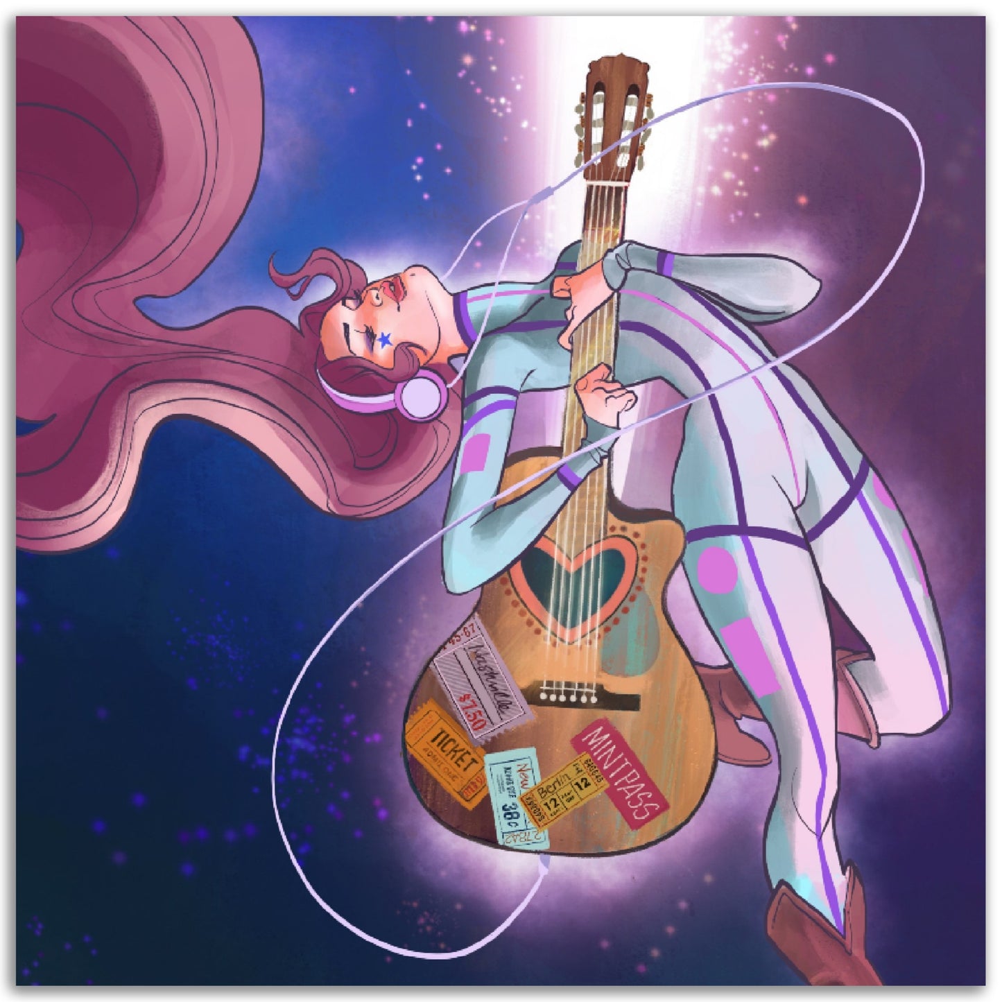 Another Life Silver Frame Poster Print