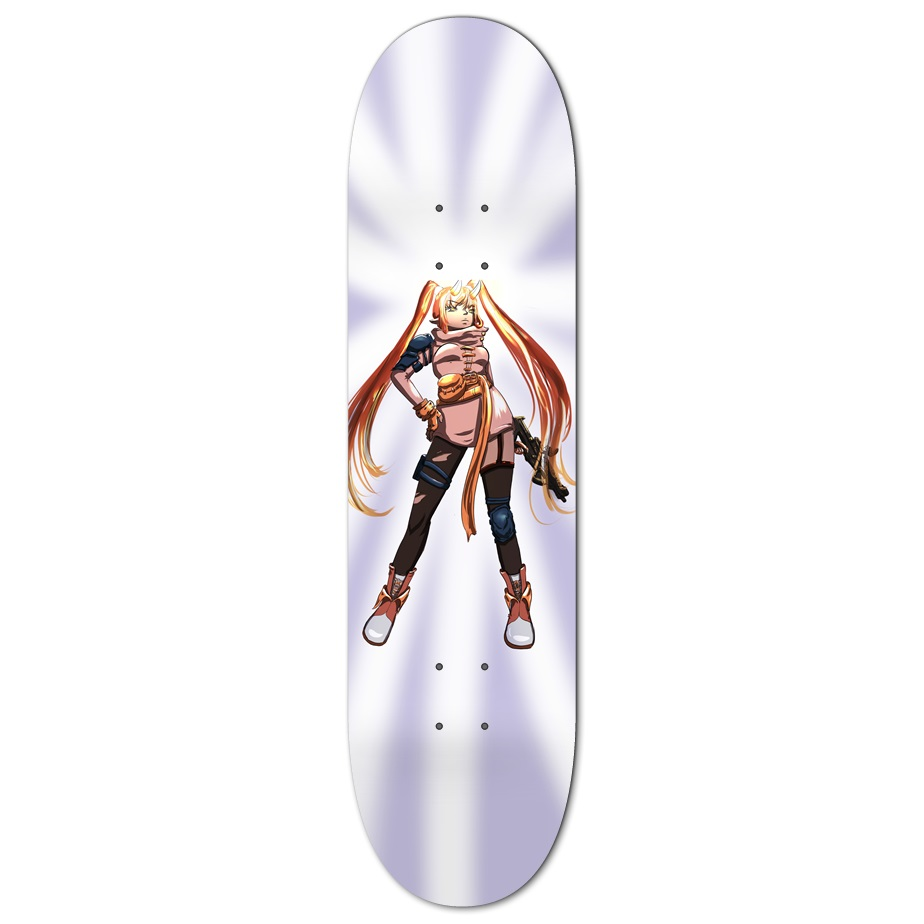 Hand Drawn Anime Skateboard | Parafyna.eth