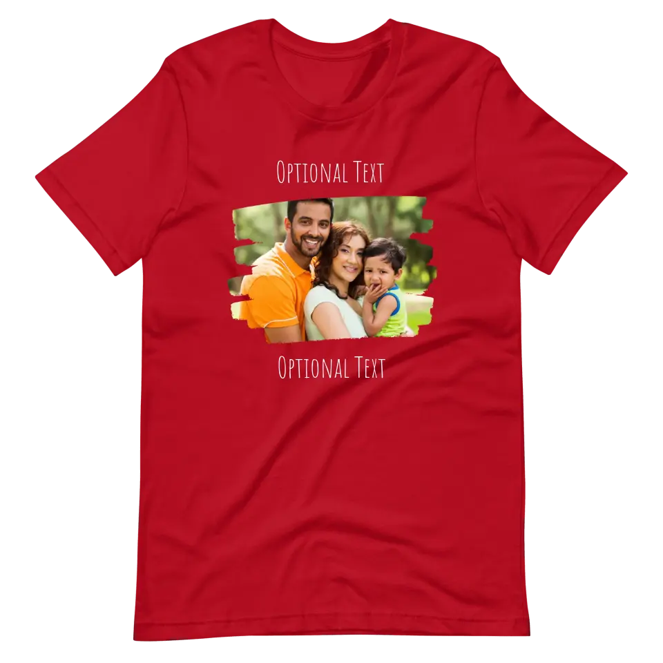 Custom Photo Tee | Brush Stroke Front