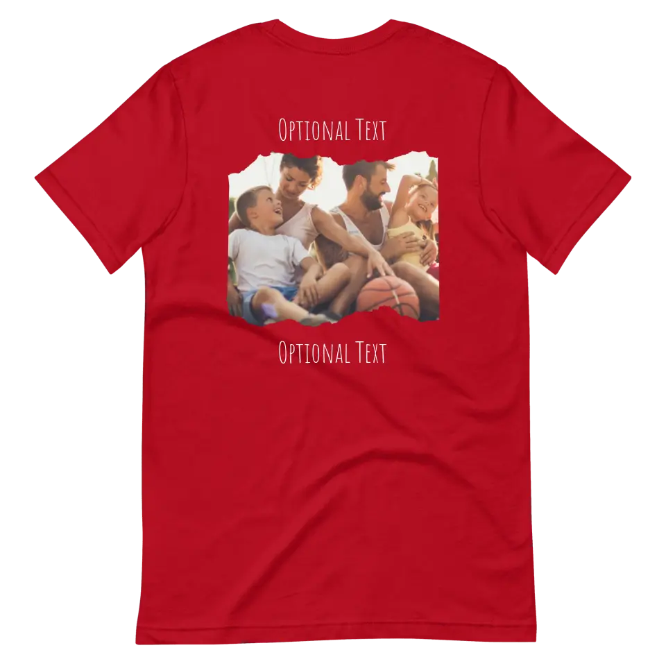 Custom Photo Tee | Ripped Paper Back