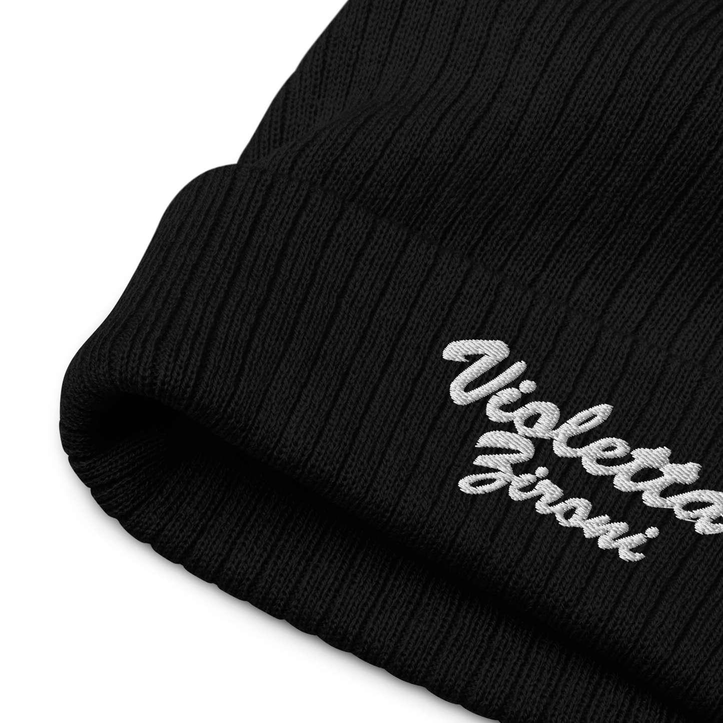 Violetta Zironi Ribbed Beanie