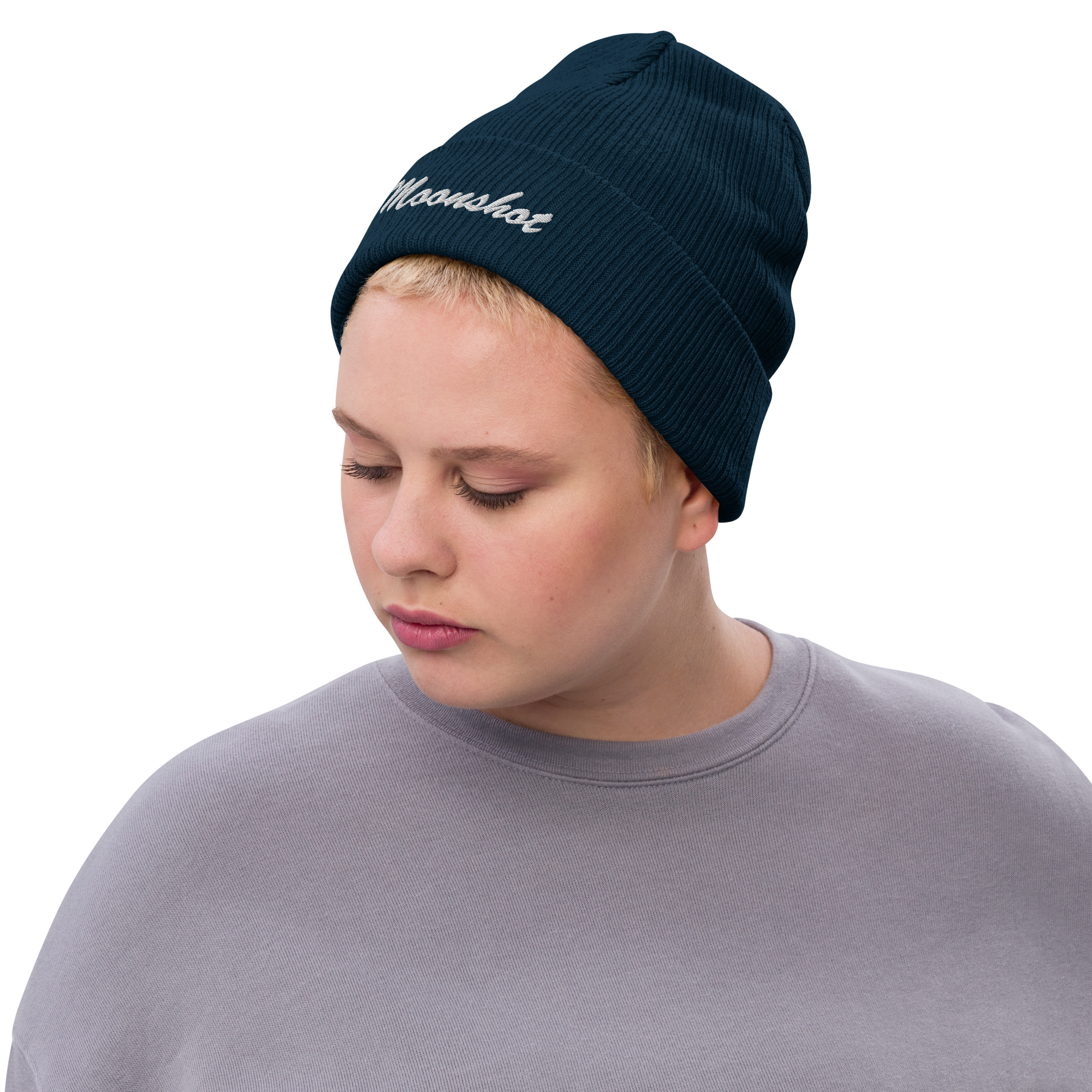 Moonshot Ribbed Beanie