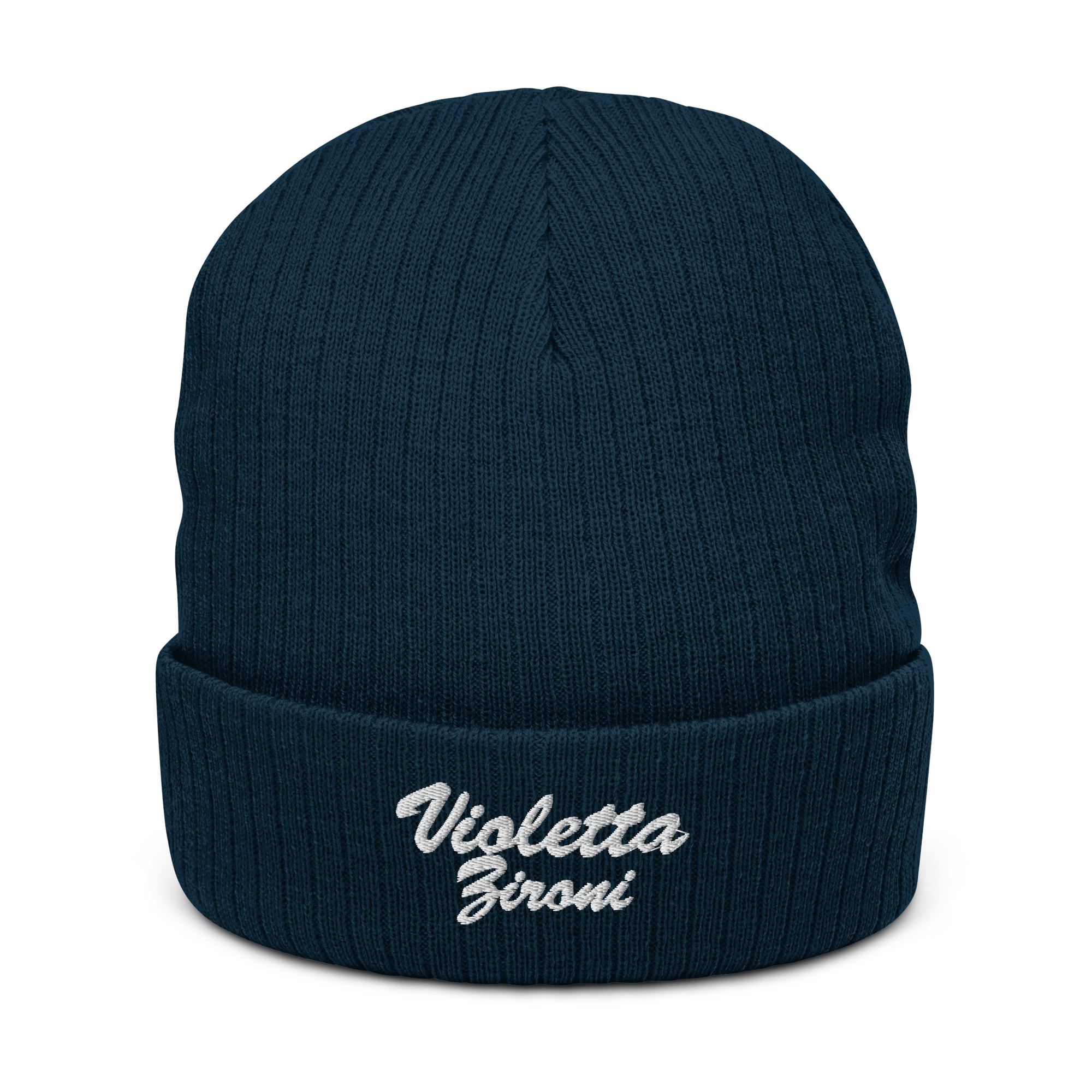 Violetta Zironi Ribbed Beanie