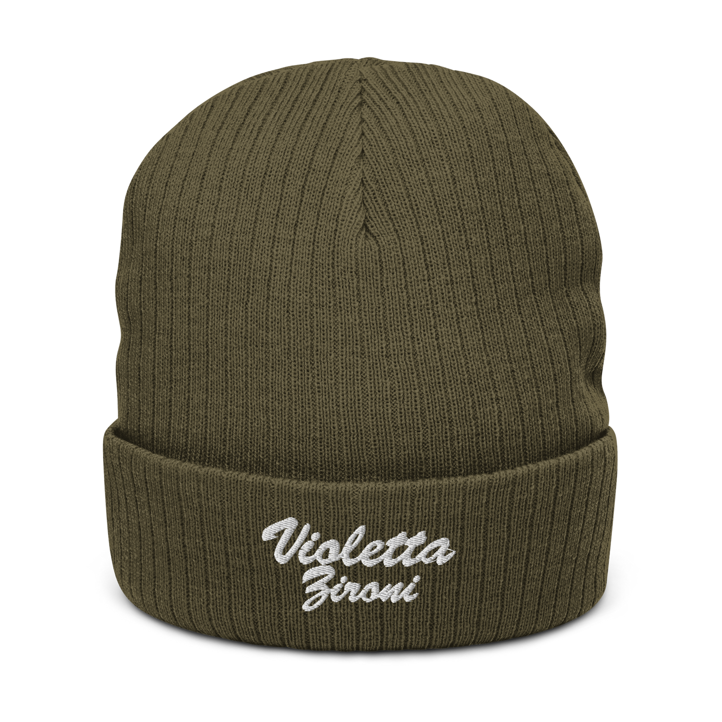 Violetta Zironi Ribbed Beanie