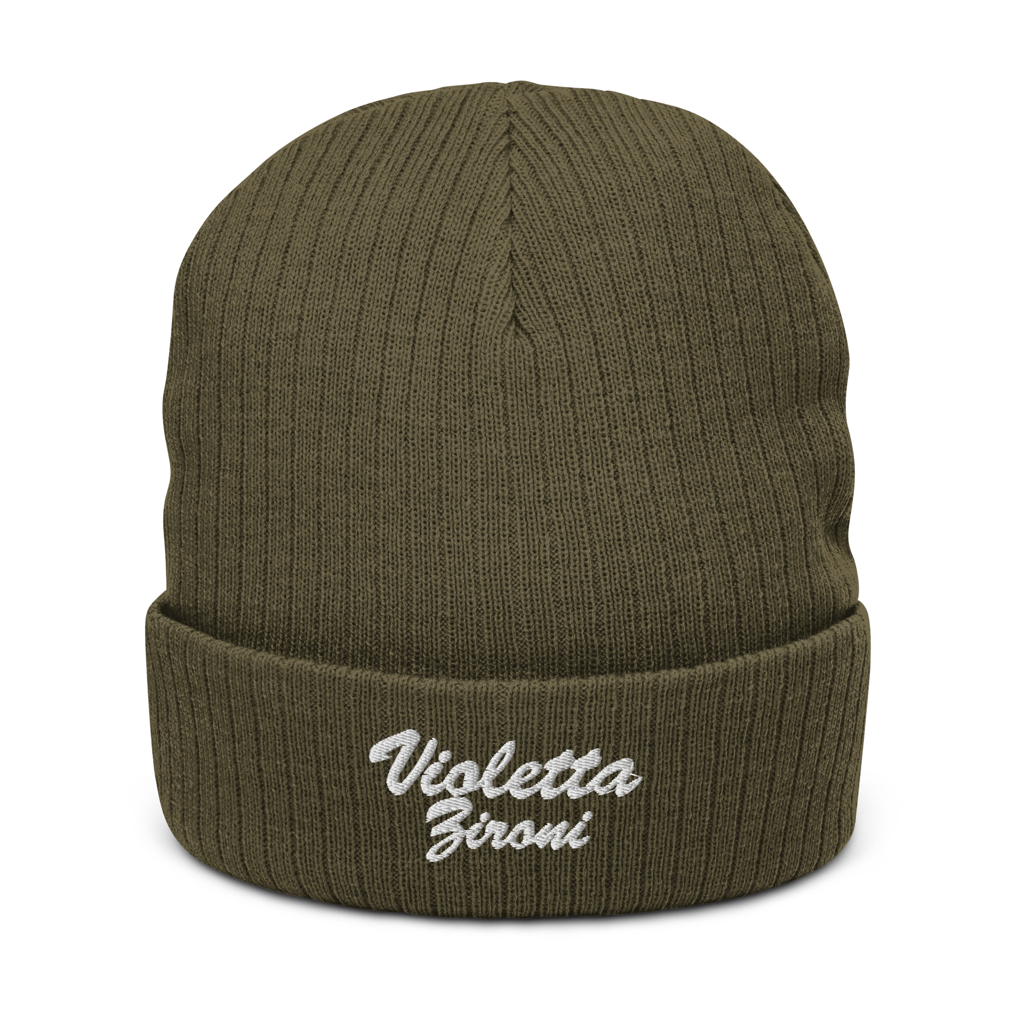 Violetta Zironi Ribbed Beanie