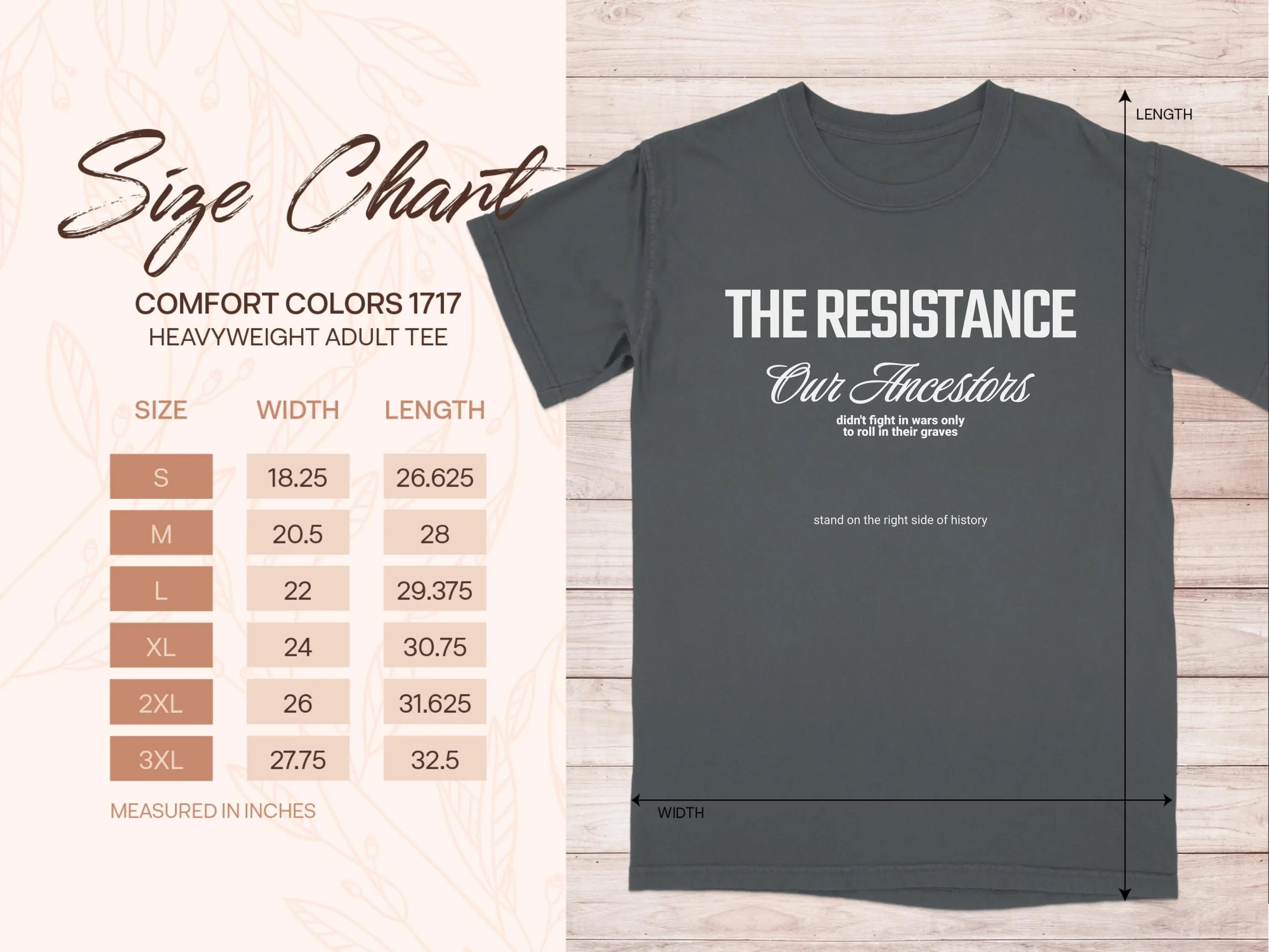 a t - shirt with the words the resistance on it