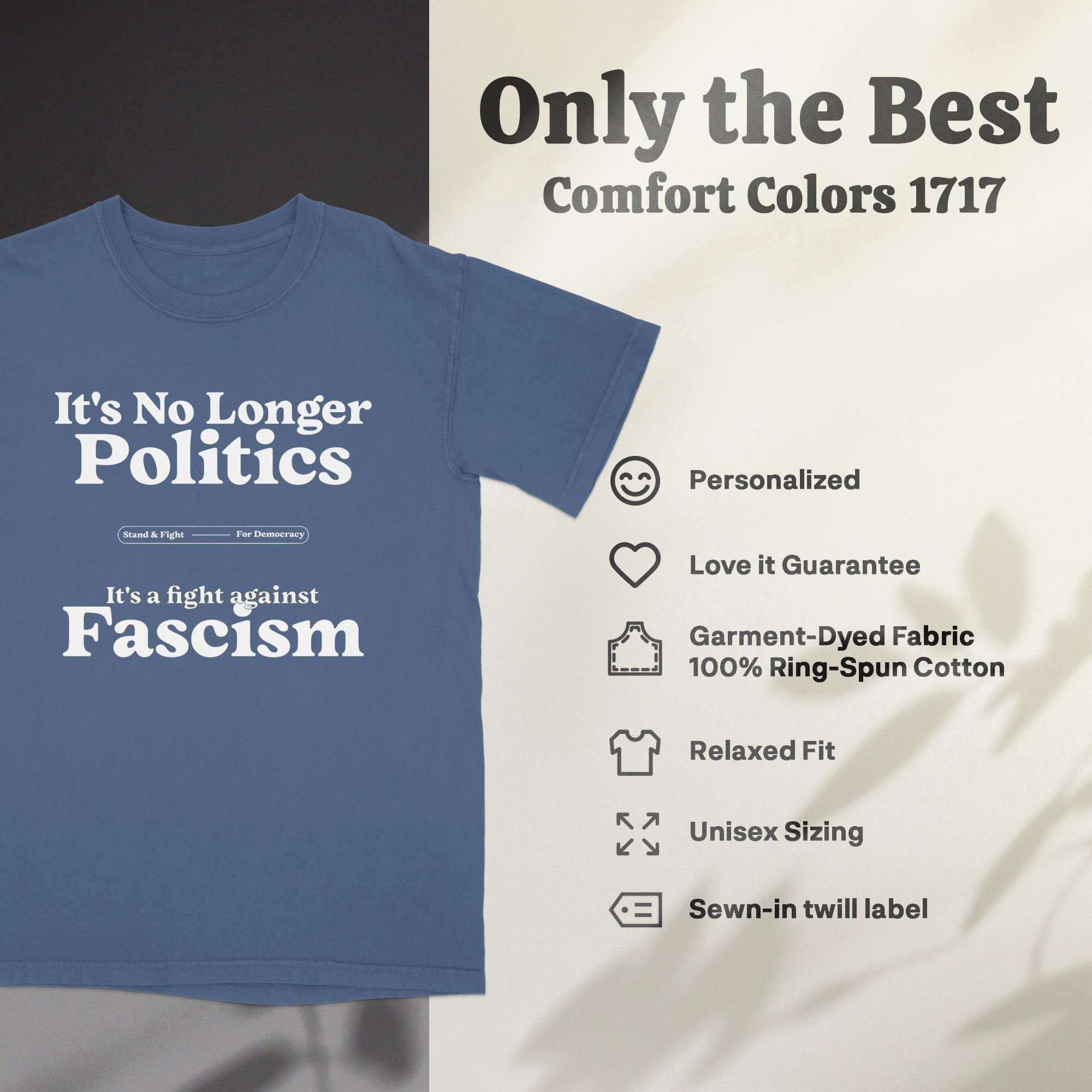 a t - shirt that says it's no longer politics than racism