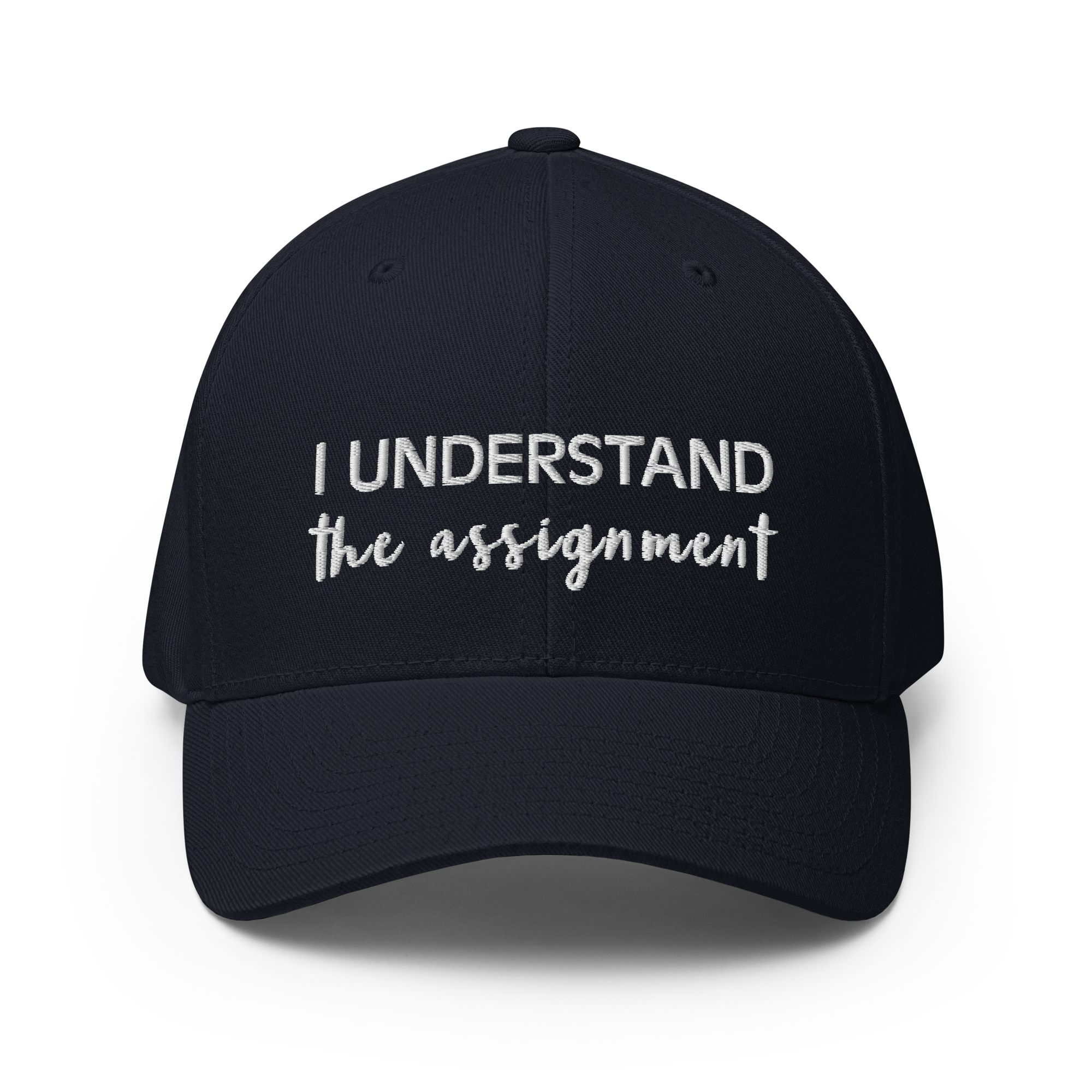 I Understand the Assignment Script Flexfit Hat