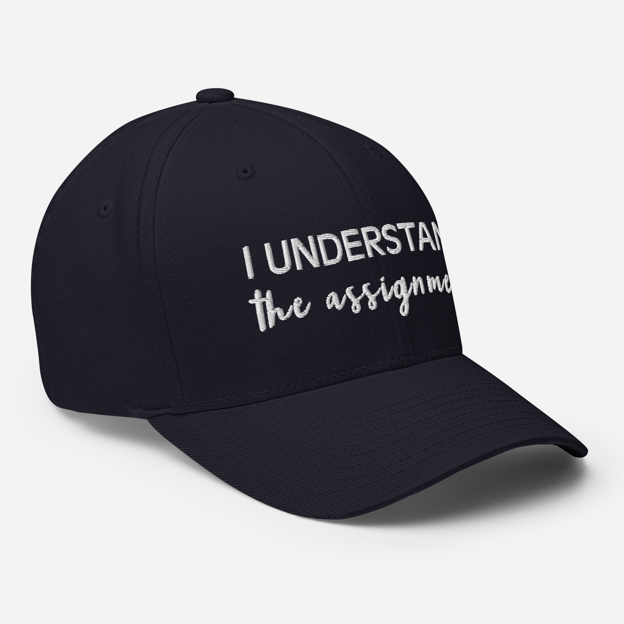 I Understand the Assignment Script Flexfit Hat