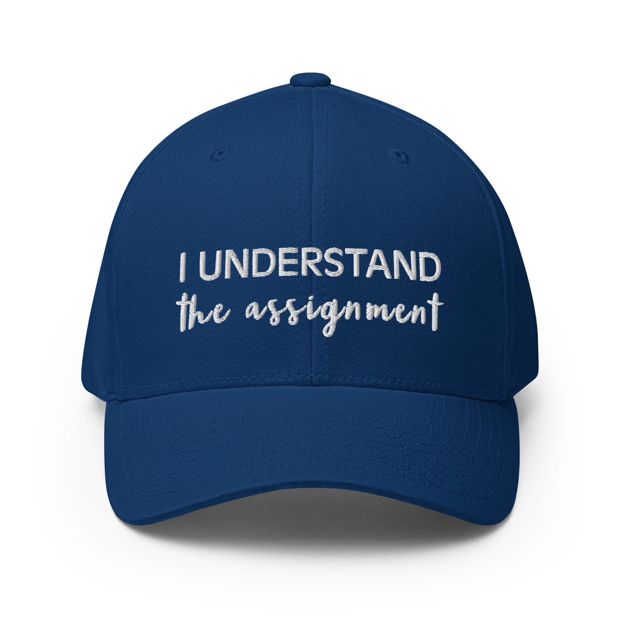 I Understand the Assignment Script Flexfit Hat