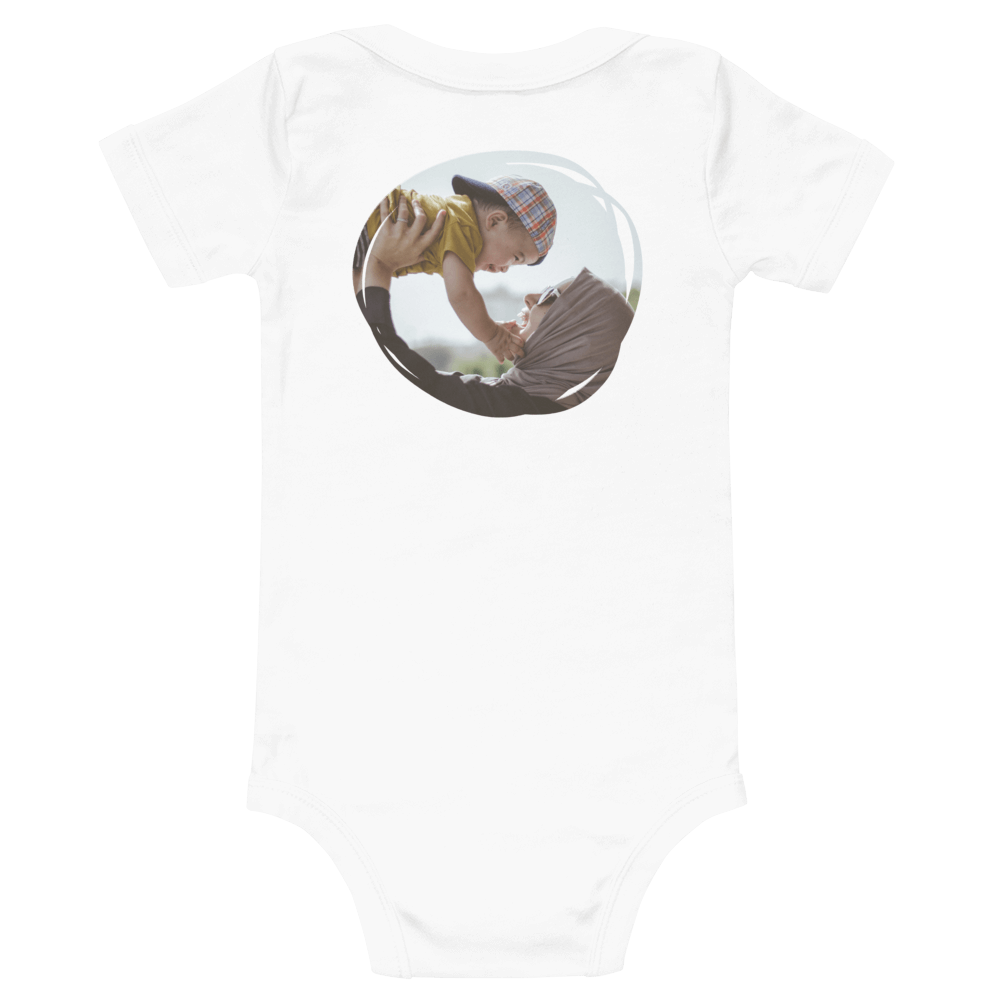 Custom Photo Baby Bodysuit | Back