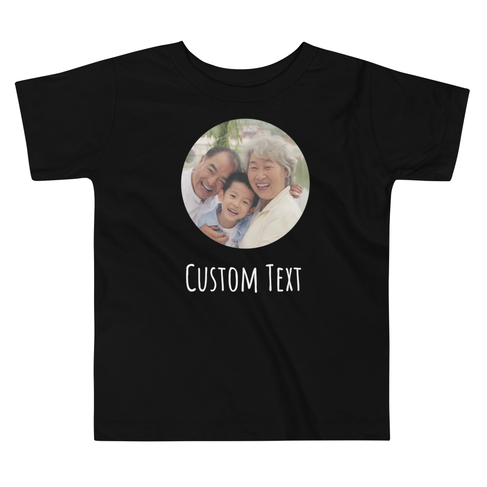 Custom Photo Toddler Tee | Front