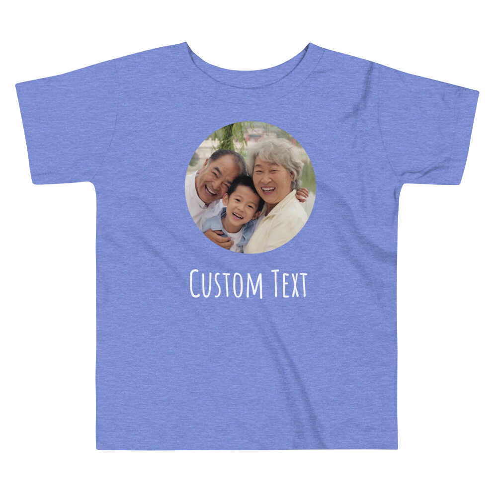 Custom Photo Toddler Tee | Front