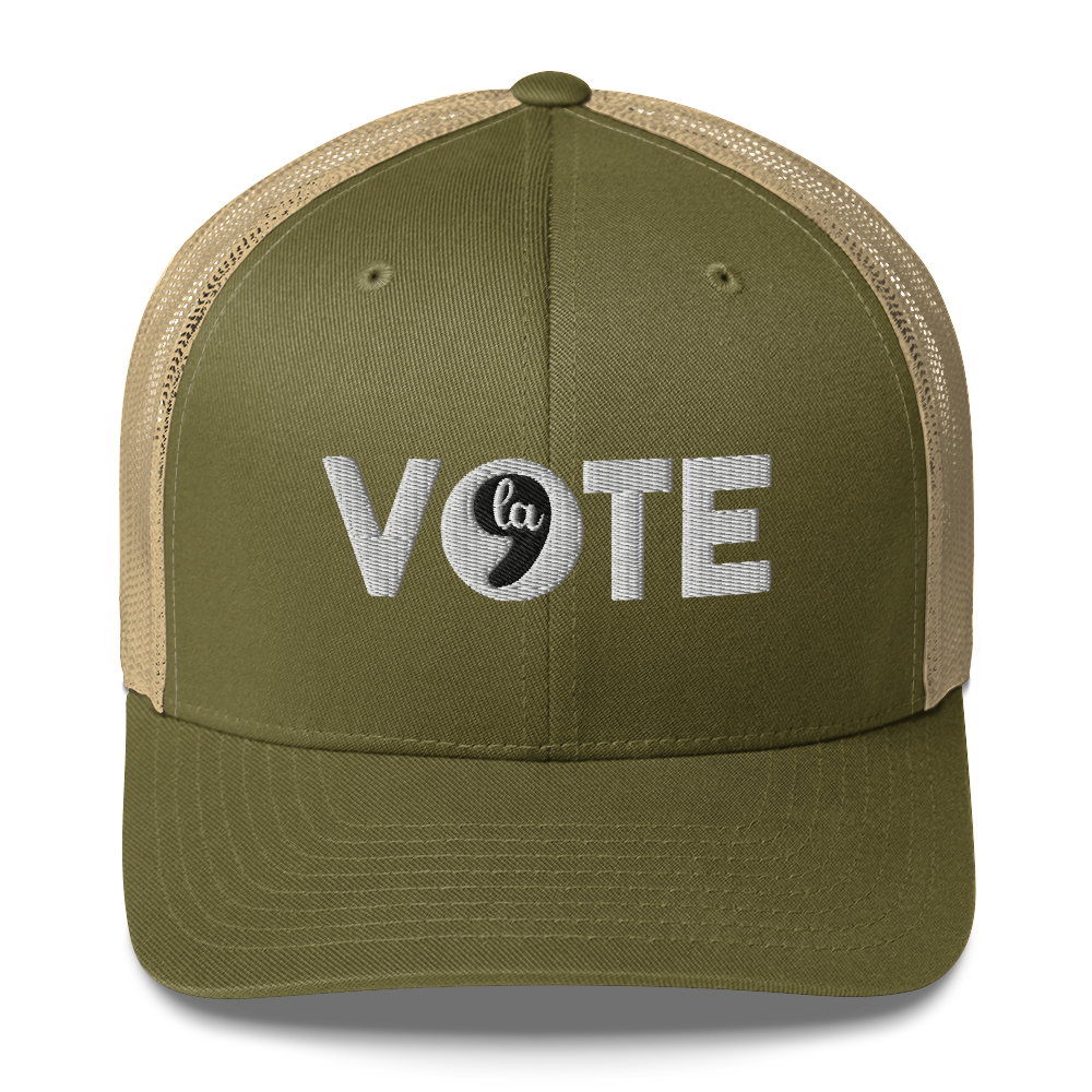 Vote Comma La Trucker Hat