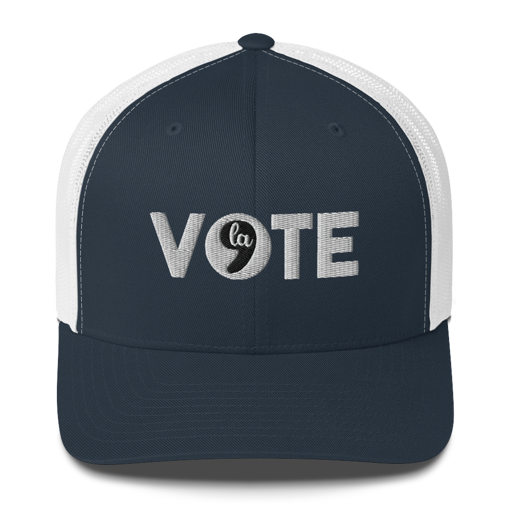 Vote Comma La Trucker Hat