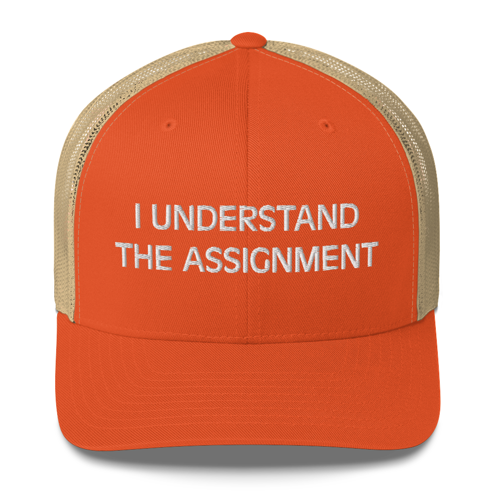 I Understand the Assignment Trucker Hat