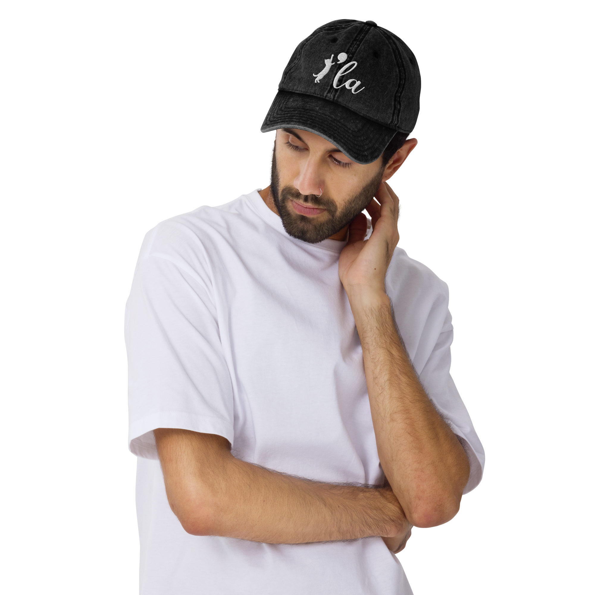 Comma La Cat Vintage Dad Hat