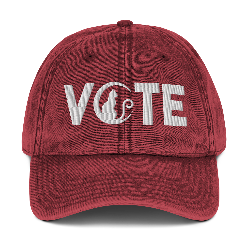 Cat Ladies Vote Vintage Hat