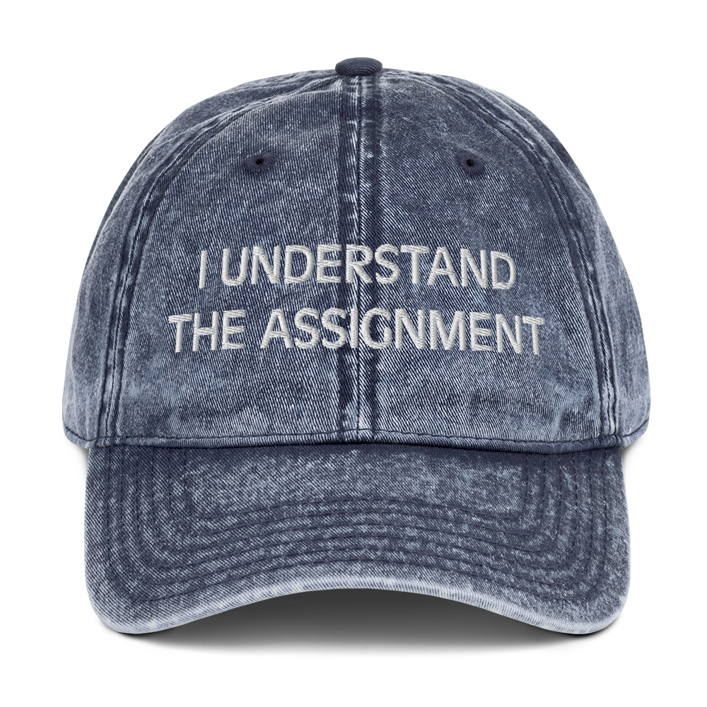 I Understand the Assignment Vintage Hat