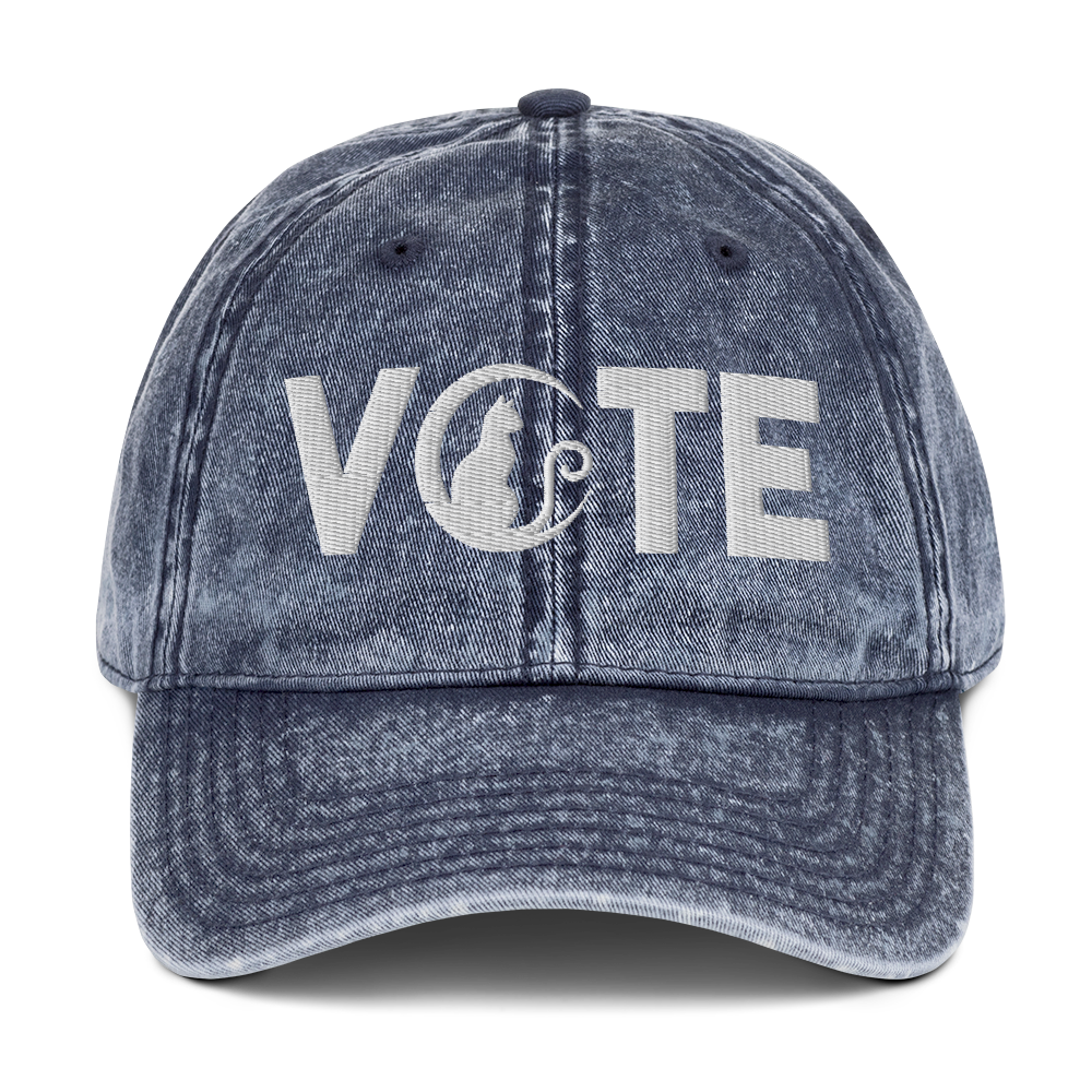 Cat Ladies Vote Vintage Hat