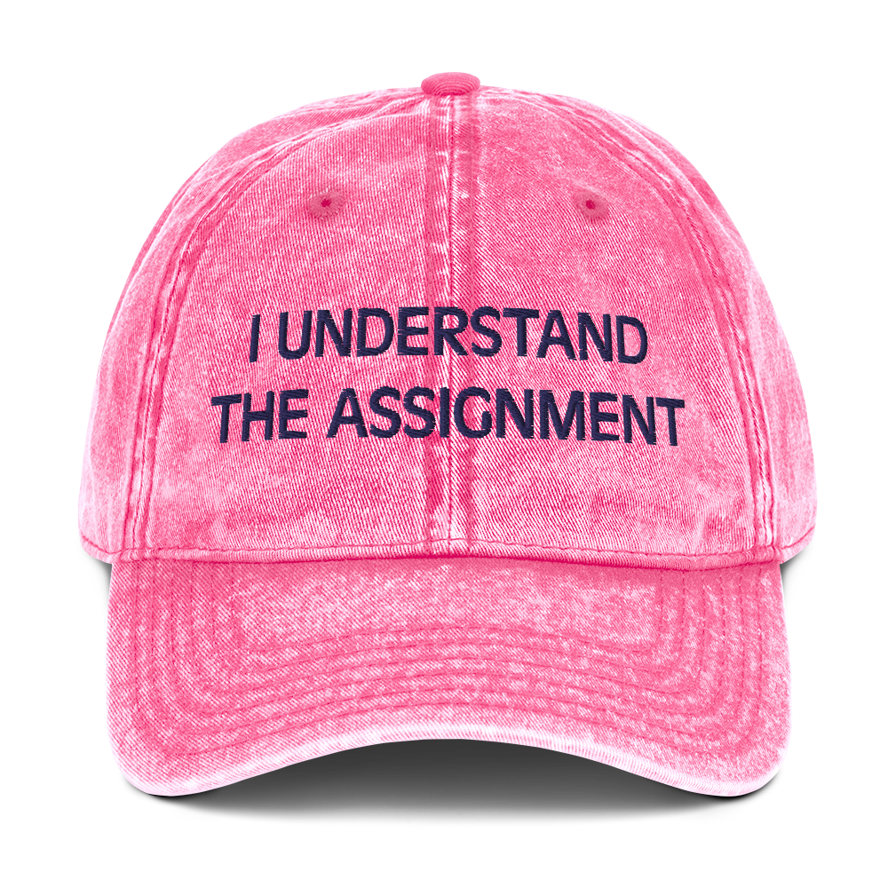 I Understand the Assignment Vintage Hat