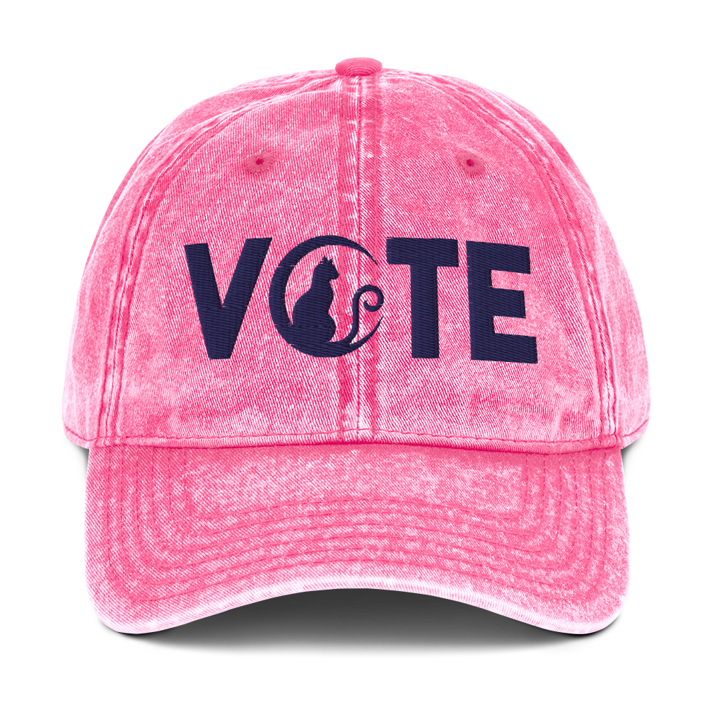 Cat Ladies Vote Vintage Hat