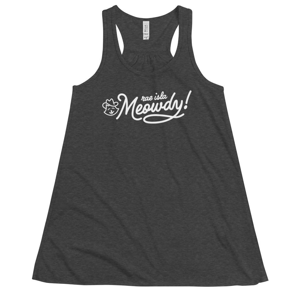 Meowdy Racerback Tank Dark