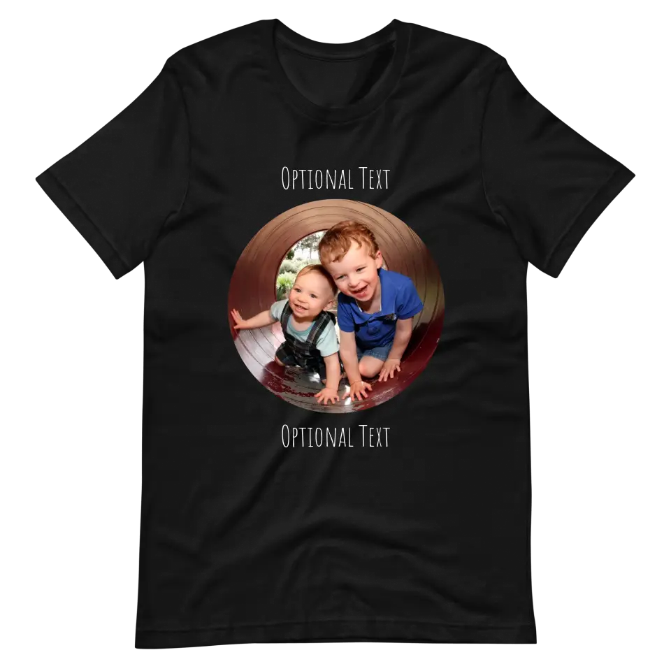 Custom Photo Tee | Circle Front