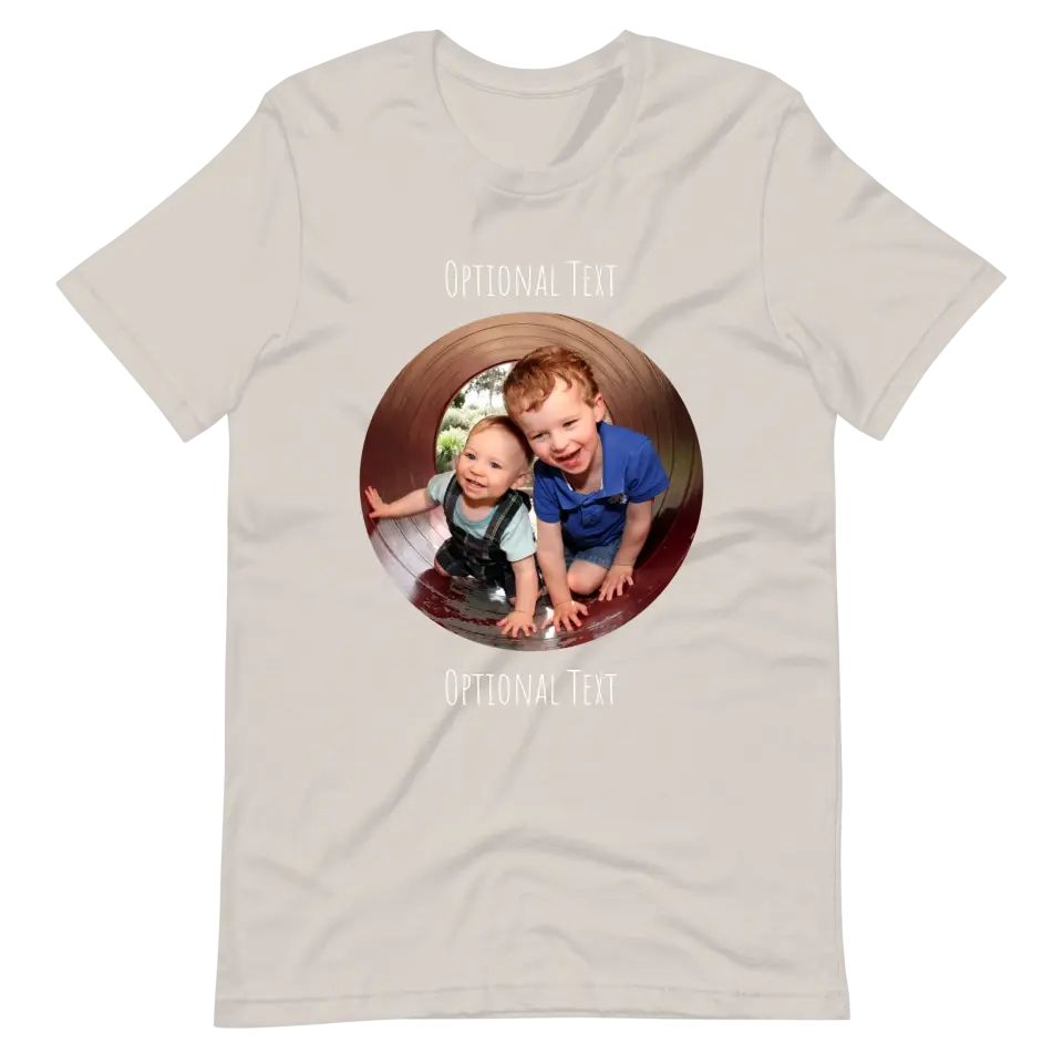 Custom Photo Tee | Circle Front