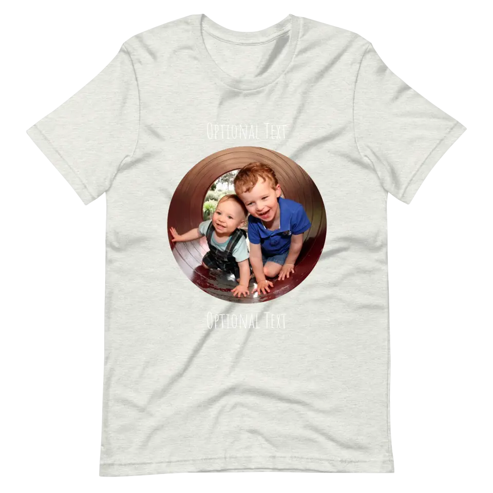 Custom Photo Tee | Circle Front