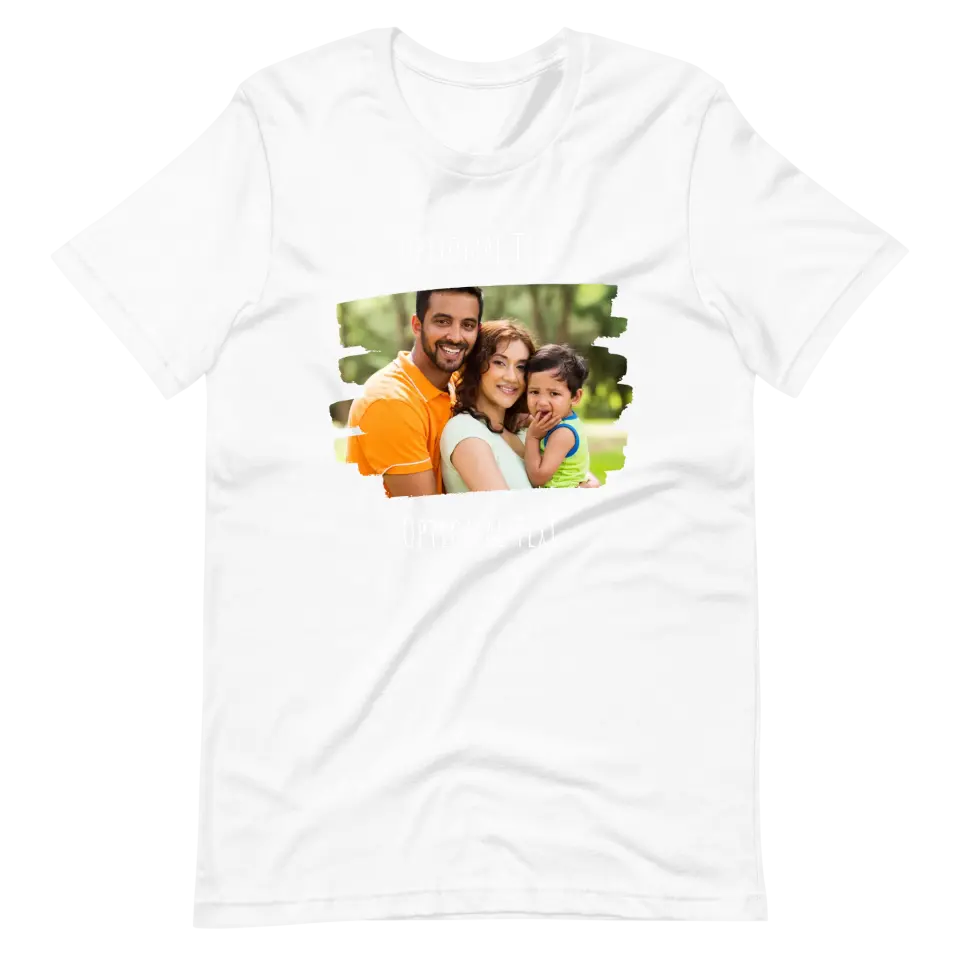 Custom Photo Tee | Brush Stroke Front