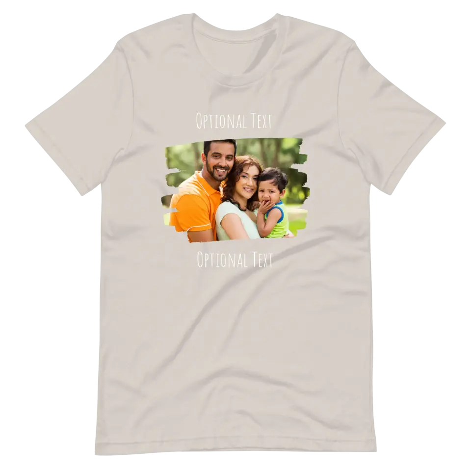 Custom Photo Tee | Brush Stroke Front