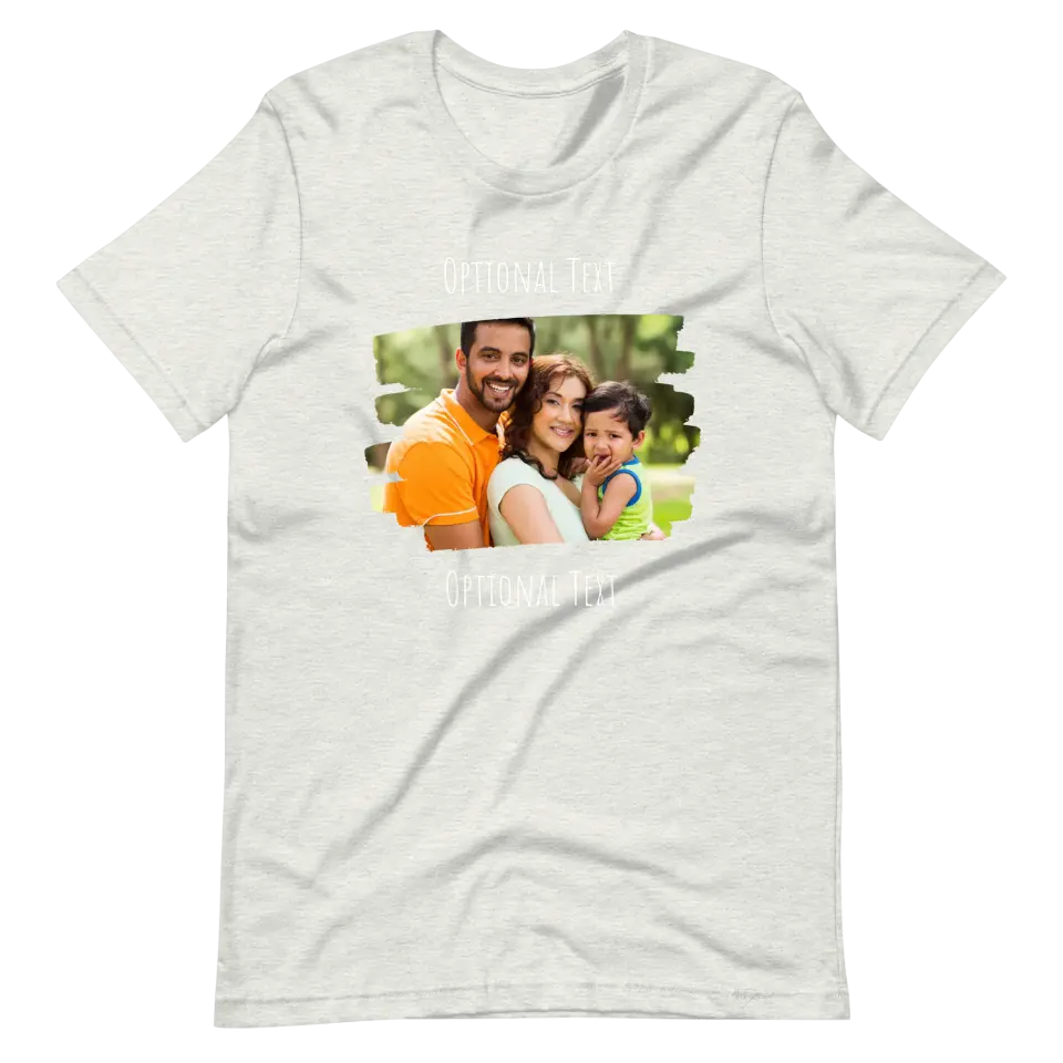 Custom Photo Tee | Brush Stroke Front