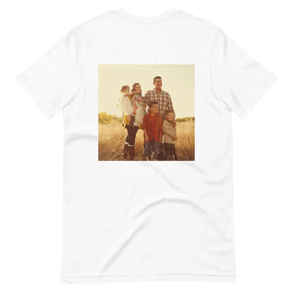 Custom Photo Tee | Back