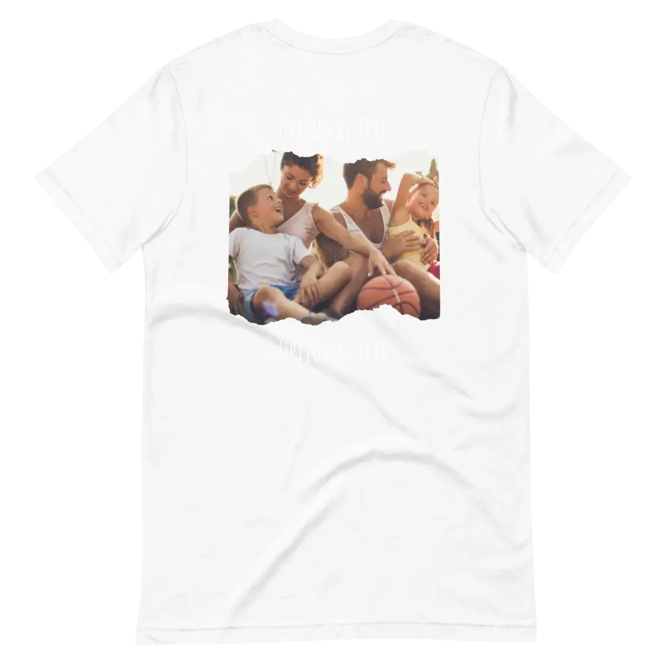 Custom Photo Tee | Ripped Paper Back