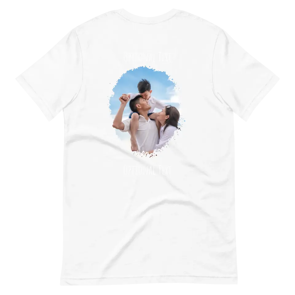 Custom Photo Tee | Thumb Paint Back