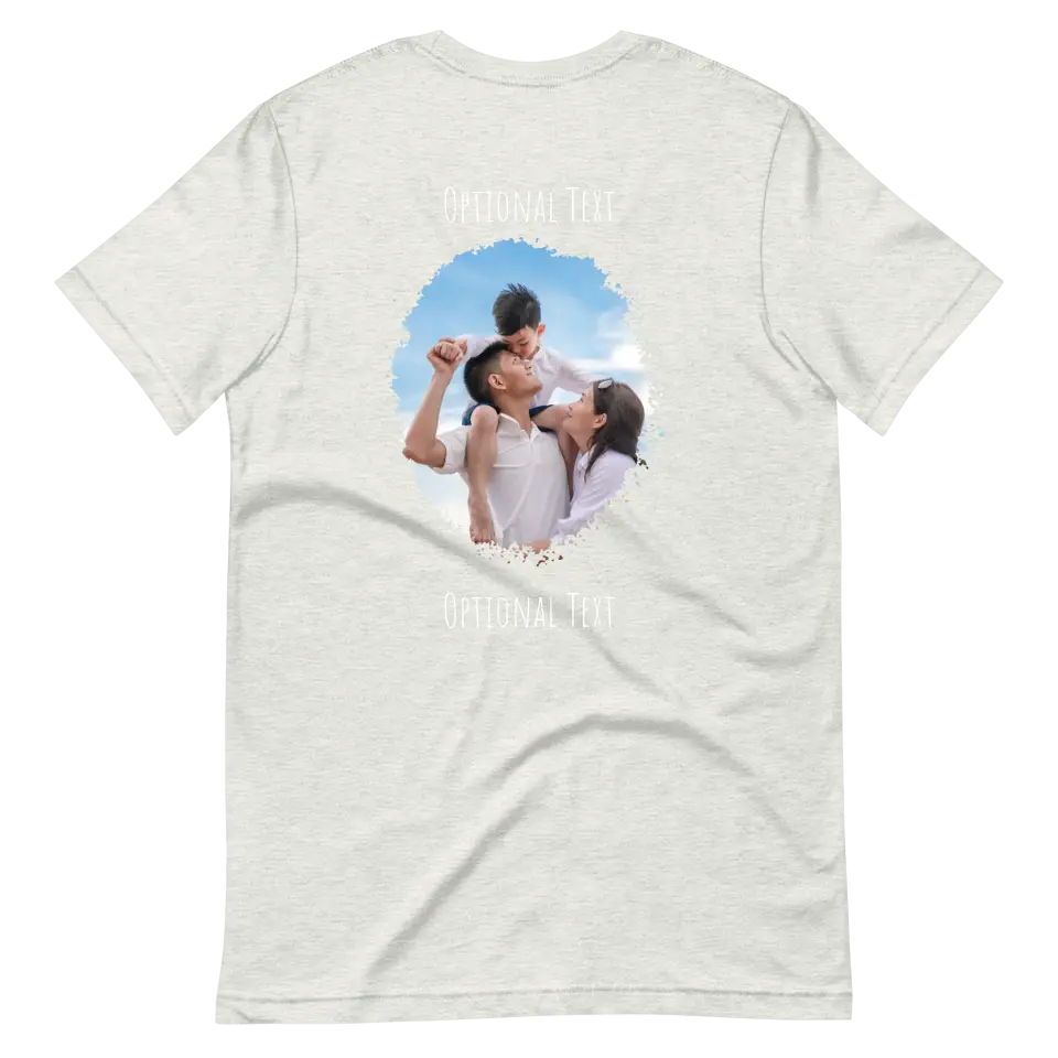 Custom Photo Tee | Thumb Paint Back