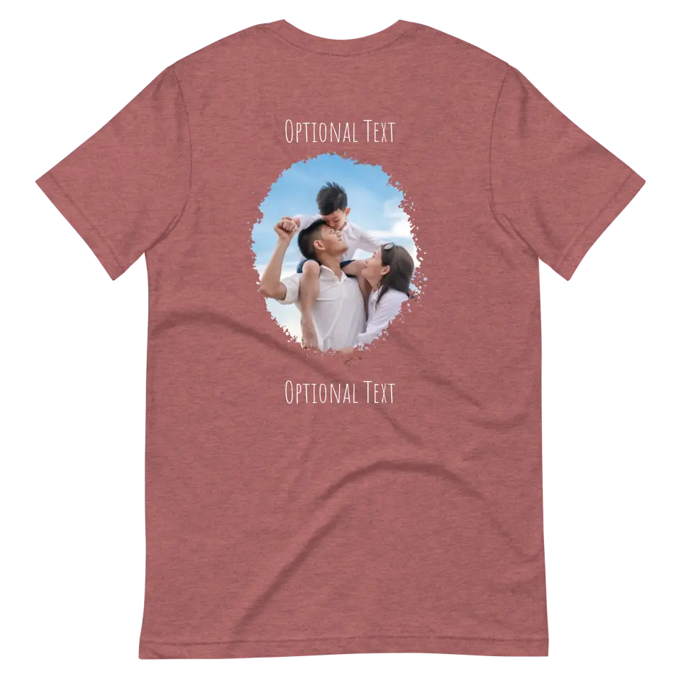 Custom Photo Tee | Thumb Paint Back