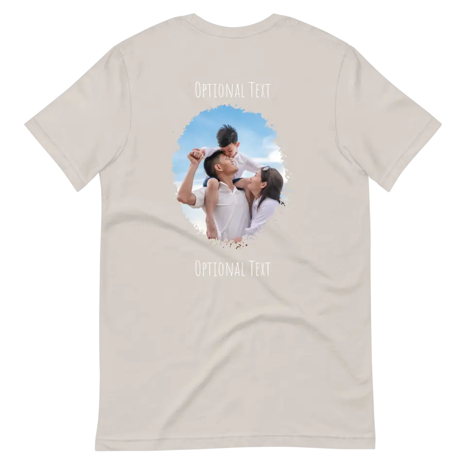 Custom Photo Tee | Thumb Paint Back