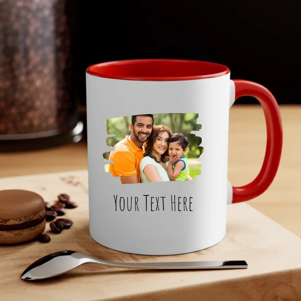 Custom Photo Accent Mug