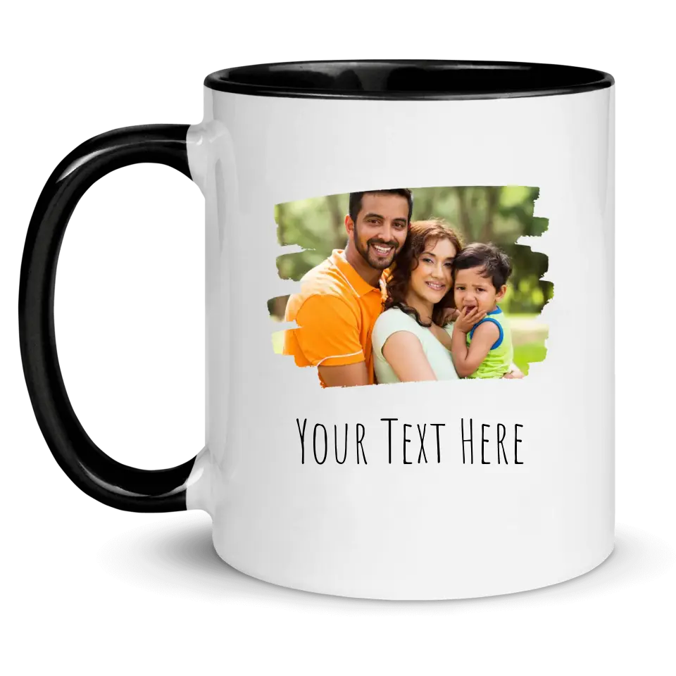 Custom Photo Accent Mug