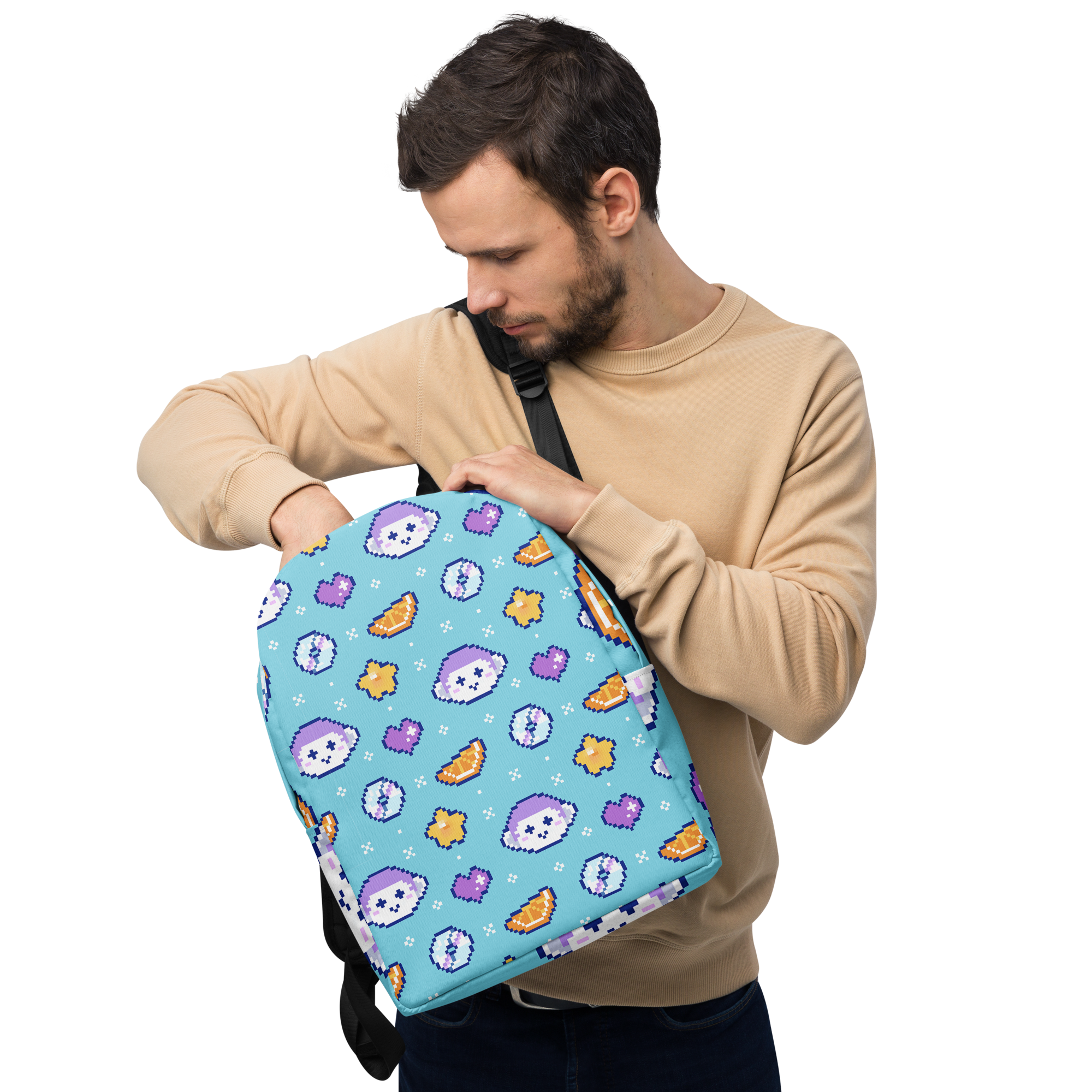 Limited Edition Pixelated Minimalist Backpack