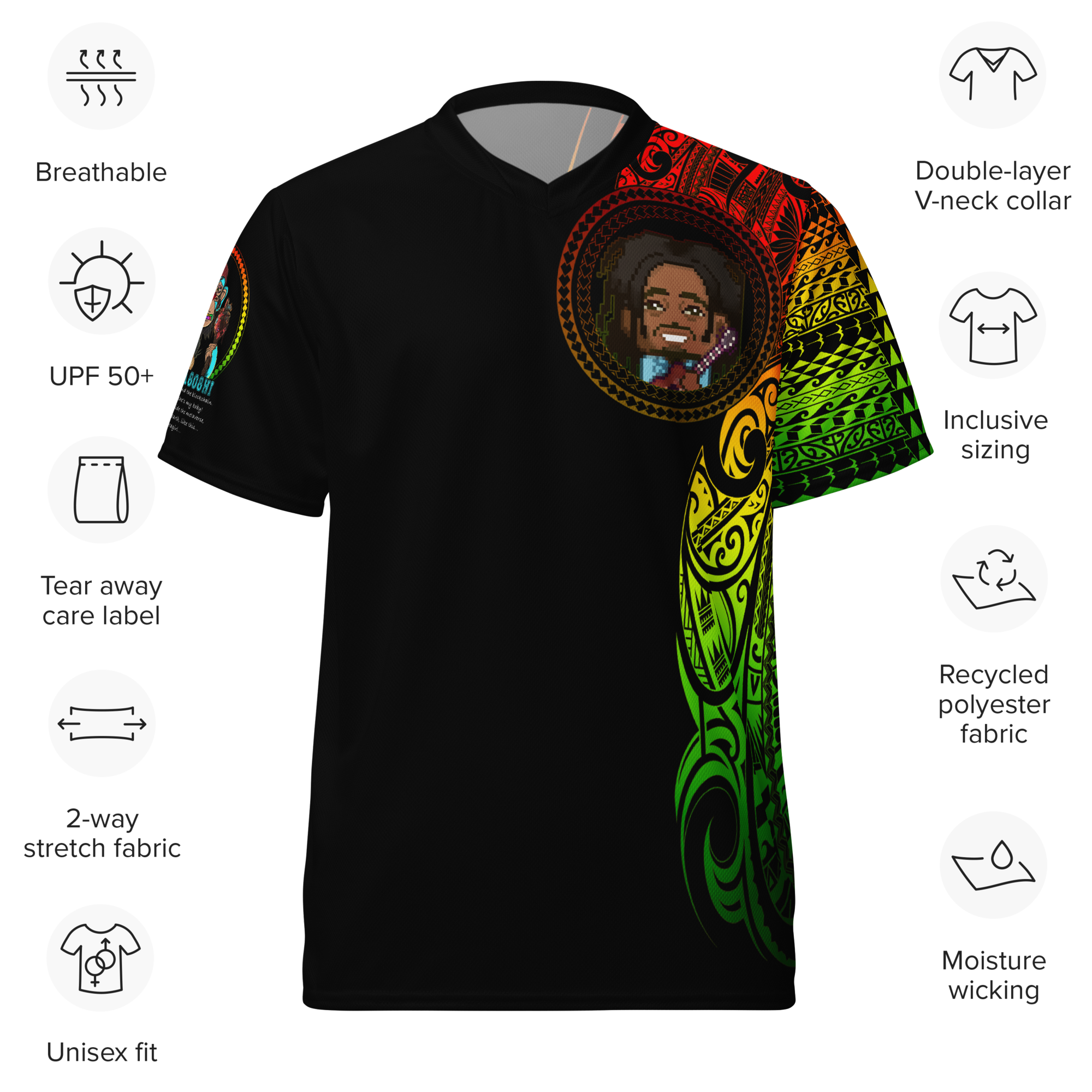 AlohaHea Original Jersey | Rasta